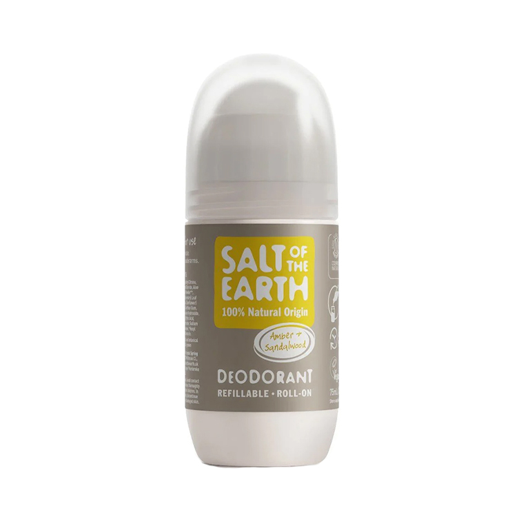 Salt of the Earth Amber & Sandalwood Refillable Roll-On Deodorant 75ml